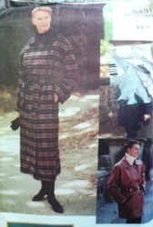 8493 VOG 2 BREASTED COLLAR COAT LENGTHS, BELT PATTERN 6-10